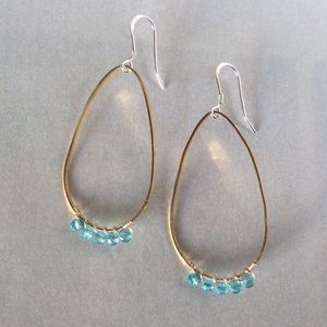 Sundance charm Sterling Silver Topaz earrings